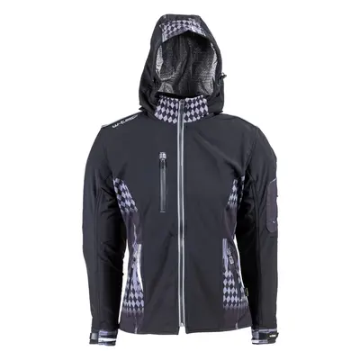 Dámská softshell moto bunda W-TEC Pestalozza černo-šedá