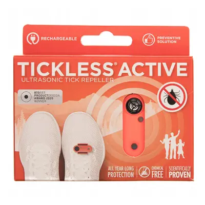 Ultrazvukový repelent proti klíšťatům Tickless Active pro sportovce Coral