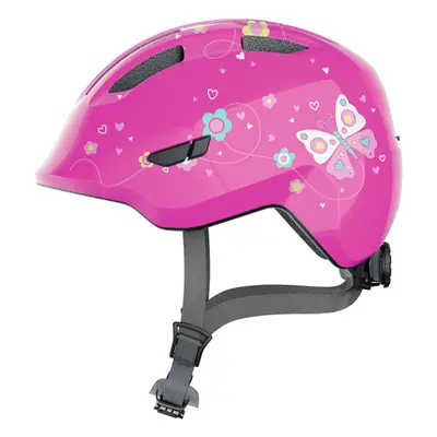 Dětská cyklo přilba Abus Smiley 3.0 Pink Butterfly