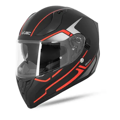 Integrální přilba W-TEC Vesco Black Matt-Corsa Red