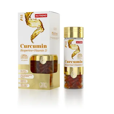 Nutrend Curcumin + Bioperine + Vitamin D, kapslí