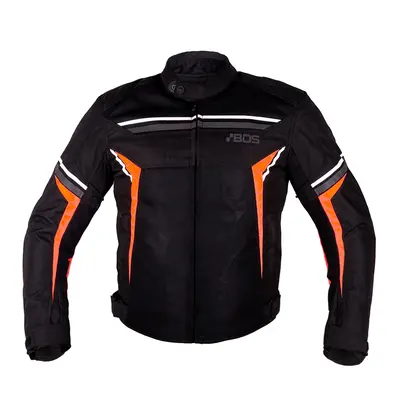 Pánská moto bunda BOS Laganas Black/Orange