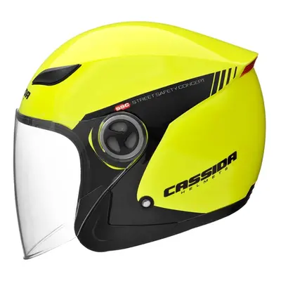 Moto přilba Cassida Reflex Safety černá-fluo žlutá