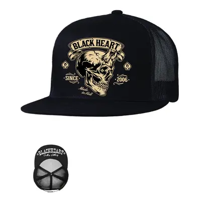 Kšiltovka BLACK HEART Devil Skull Trucker BLK černá