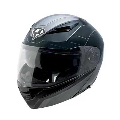 Výklopná moto helma Yohe Black-Grey