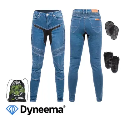 Dámské moto jeansy W-TEC Dynetis Lady modrá