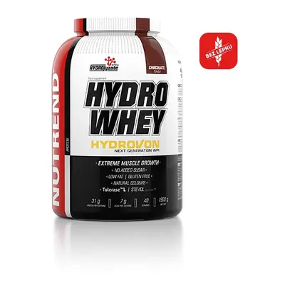 Izolát nativní syrovátkové bílkoviny Nutrend Hydro Whey 1600g čokoláda