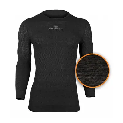 Unisex tričko Brubeck Base Layer dlouhým rukávem Graphite