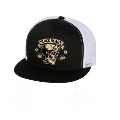 Kšiltovka BLACK HEART Devil Skull Trucker WHT bílá