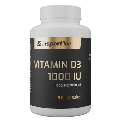 Doplněk stravy inSPORTline Vitamin D3 IU, kapslí