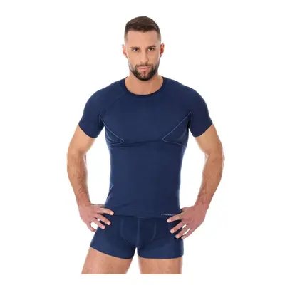 Pánské tričko Brubeck Active Wool s krátkým rukávem Navy Blue