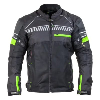 Pánská moto bunda W-TEC Meltsch Neon zelená-černá