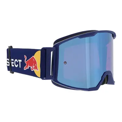 Motokrosové brýle RedBull Spect Strive Panovision, modré matné, plexi modré zrcadlové