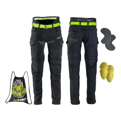 Pánské moto jeansy W-TEC Aredator černá