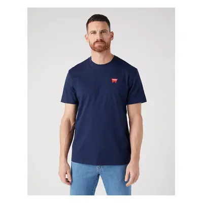 Pánské tričko WRANGLER W70MEE114 Sign Off Tee in Navy