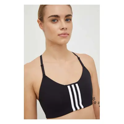 Sportovní podprsenka adidas Performance Aeroimpact černá barva