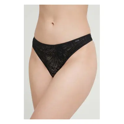 Tanga Calvin Klein Underwear černá barva, 000QF6878E