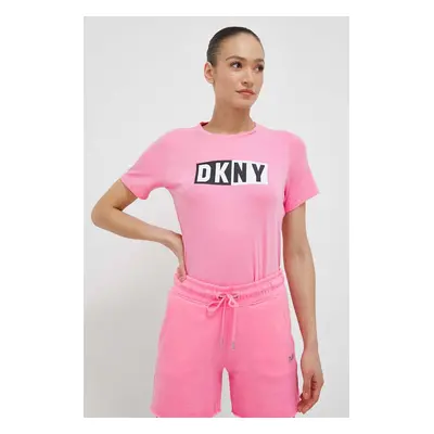 Tričko Dkny fialová barva, DP2T5894