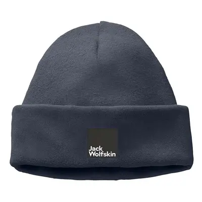 Dětska čepice Jack Wolfskin SPIRIT FLEECE BEANIE tmavomodrá barva, z tenké pleteniny