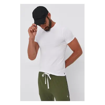 Tričko Polo Ralph Lauren (2-pack) pánské, bílá barva, hladké, 714835960002