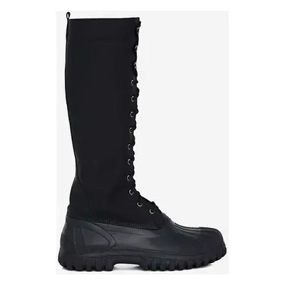 Kozačky Rains x Diemme Anatra Alto High Boot 2058 BLACK dámské, černá barva, na plochém podpatku