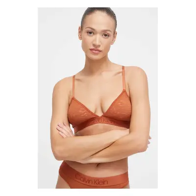 Podprsenka Calvin Klein Underwear oranžová barva, 000QF7491E