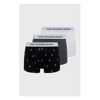 Boxerky Polo Ralph Lauren 3-pack pánské, šedá barva, 714830299053