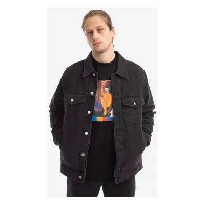 Bunda Wood Wood Ivan Denim Jacket 12235109-7051 BLACK černá barva