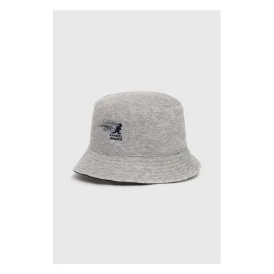 Oboustranný klobouk Kangol šedá barva