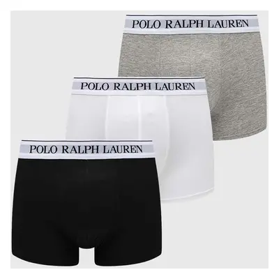 Boxerky Polo Ralph Lauren 3-pack pánské, šedá barva, 714830299