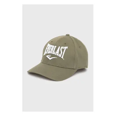 Bavlněná čepice Everlast zelená barva, s aplikací