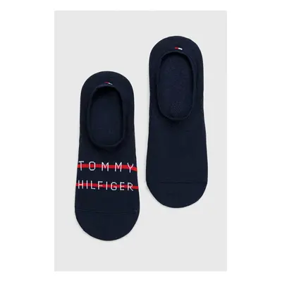 Ponožky Tommy Hilfiger 2-pack pánské, tmavomodrá barva, 701222189