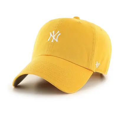 Čepice 47brand New York Yankees žlutá barva, s aplikací