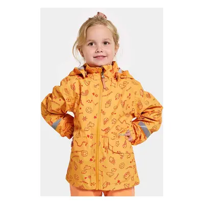 Dětská nepromokavá bunda Didriksons NORMA KIDS PR JKT 3 oranžová barva