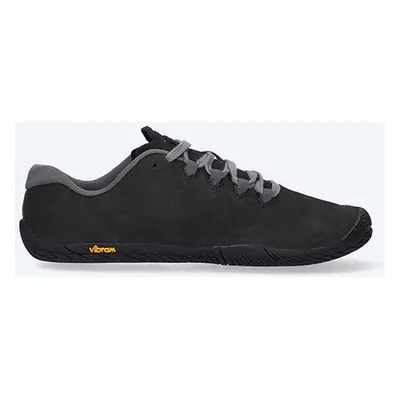 Semišové polobotky Merrell Vapor Glove 3 Luna J003422 dámské, černá barva, na plochém podpatku