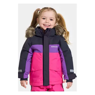 Dětská zimní bunda Didriksons BJÄRVEN KIDS PARKA růžová barva