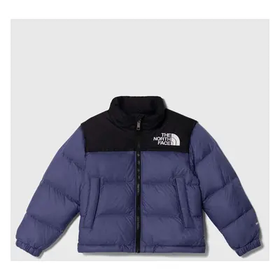 Dětská péřová bunda The North Face 1996 RETRO NUPTSE JACKET modrá barva