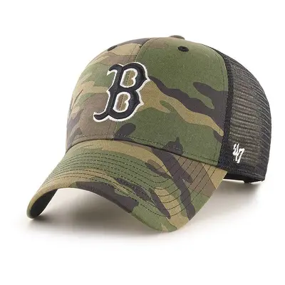 Čepice 47brand Boston Red Sox zelená barva, vzorovaná