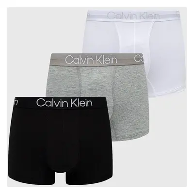 Boxerky Calvin Klein Underwear pánské, bílá barva, 000NB2970A