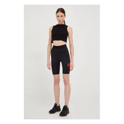 Tréninkové šortky Puma X Vogue dámské, černá barva, s potiskem, high waist, 535080-01