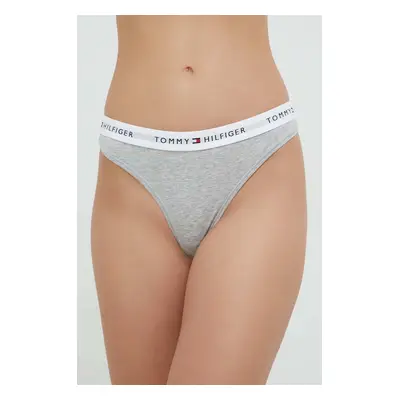 Tanga Tommy Hilfiger šedá barva, UW0UW03835