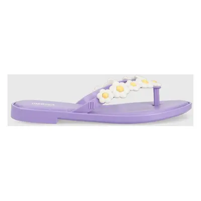 Žabky Melissa MELISSA FLIP FLOP SPRING AD dámské, fialová barva, na plochém podpatku, M.33715.AL