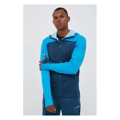 Sportovní mikina LA Sportiva Cosmic Hoody tmavomodrá barva, s kapucí