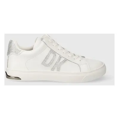 Sneakers boty Dkny ABENI RHINESTONE LOG bílá barva, K1426611