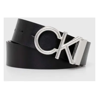 Kožený pásek Calvin Klein pánský, černá barva, K50K511758