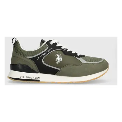 Sneakers boty U.S. Polo Assn. TABRY zelená barva, TABRY007M 4HT2