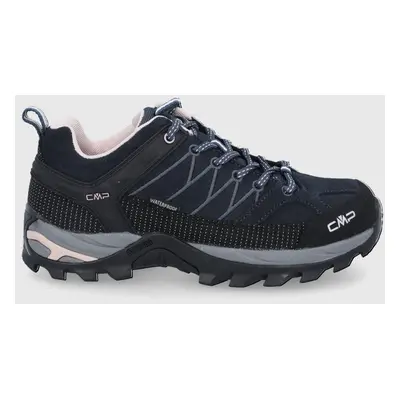 Boty CMP RIGEL LOW WMN TREKKING SHOES WP dámské, tmavomodrá barva