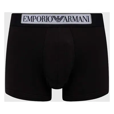 Boxerky Emporio Armani Underwear pánské, černá barva