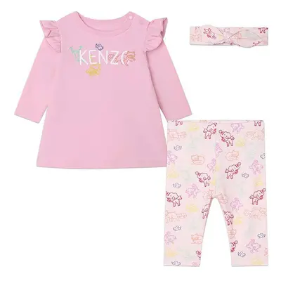 Kojenecká sada Kenzo Kids růžová barva