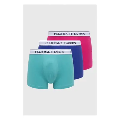 Boxerky Polo Ralph Lauren 3-pack pánské, fialová barva, 714830299